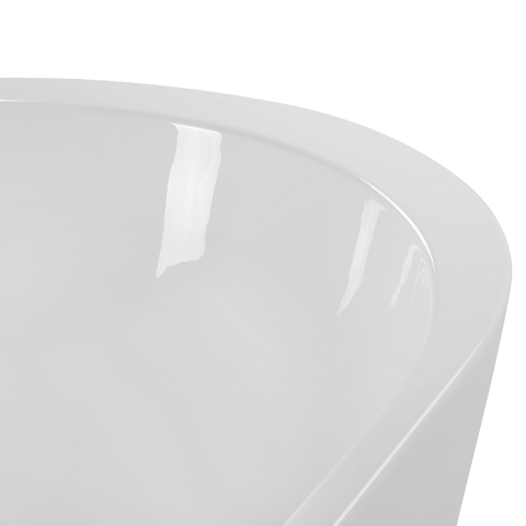 Freestanding bathtub NEVIS 160 x 75 cm White [7]