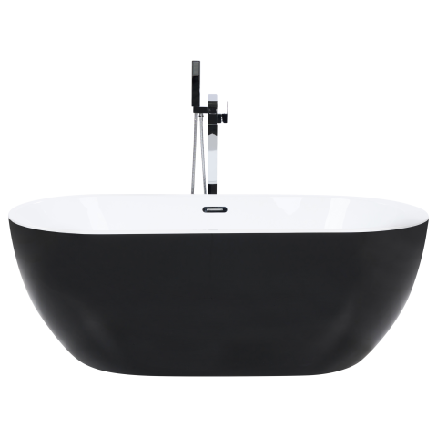 Freestanding bathtub NEVIS 170 x 80 cm Black [3]