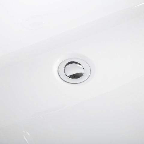 Freestanding bathtub OVALLE 170 x 80 cm White [8]