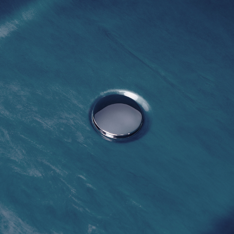 Freestanding bathtub RIOJA 170 x 80 cm Navy Blue [8]