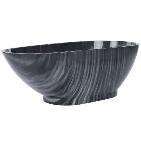 Cadă freestanding RIOJA 170 x 80 cm Negru marmură [4]