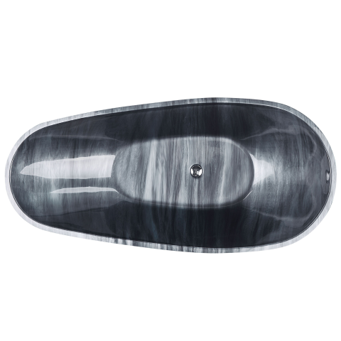 Freestanding bathtub RIOJA 170 x 80 cm Black marble [6]