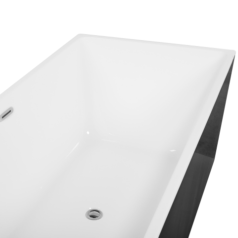 Freestanding bathtub RIOS 170 x 80 cm Black [5]