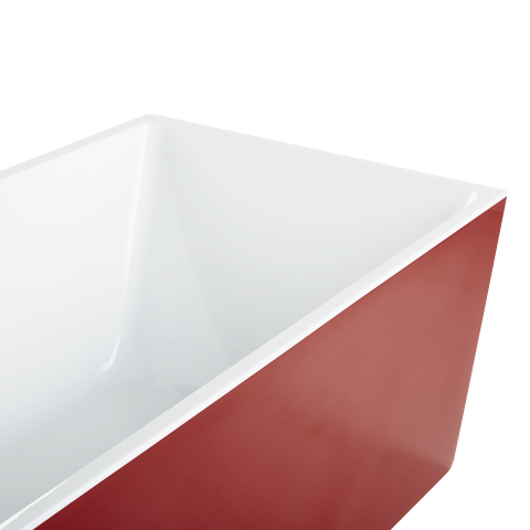 Freestanding bathtub RIOS 170 x 80 cm Red [8]