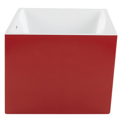 Freestanding bathtub RIOS 170 x 80 cm Red [7]