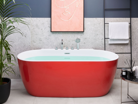 Black Friday - Rotso freestanding bathtub 170 x 80 cm Red