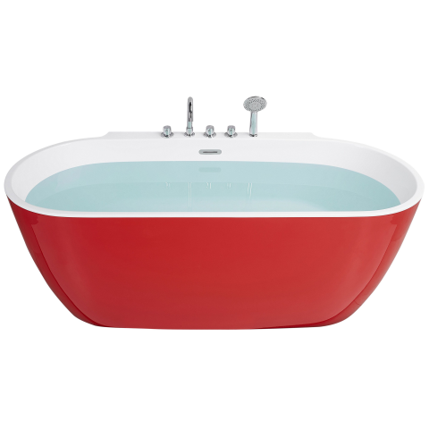 ROTSO freestanding bathtub 170 x 80 cm Red [1]
