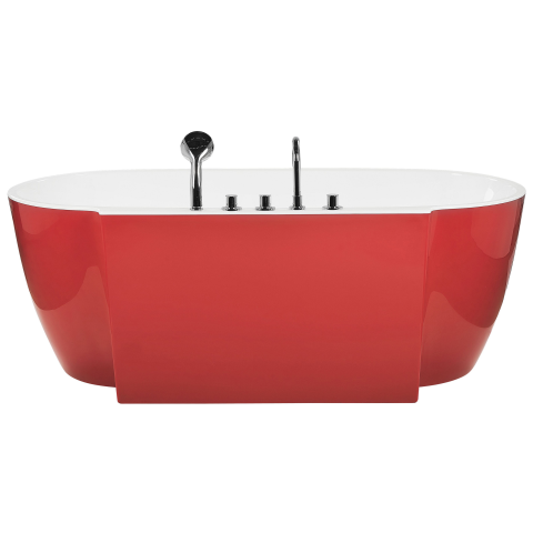 ROTSO freestanding bathtub 170 x 80 cm Red [4]