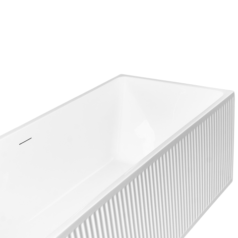 Freestanding bathtub SERENA 170 x 80 cm White [8]