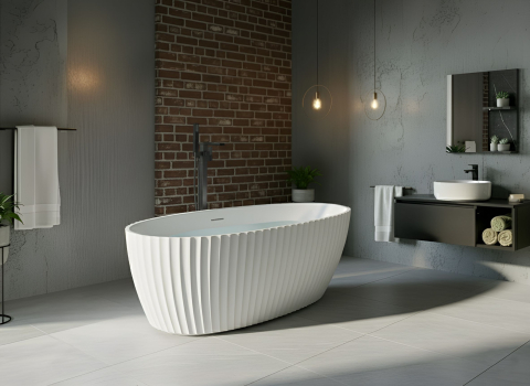 Cazi de baie - Freestanding bathtub TEFE 170 x 78 cm White