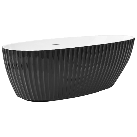 TEFE freestanding bathtub 170 x 78 cm Black [3]