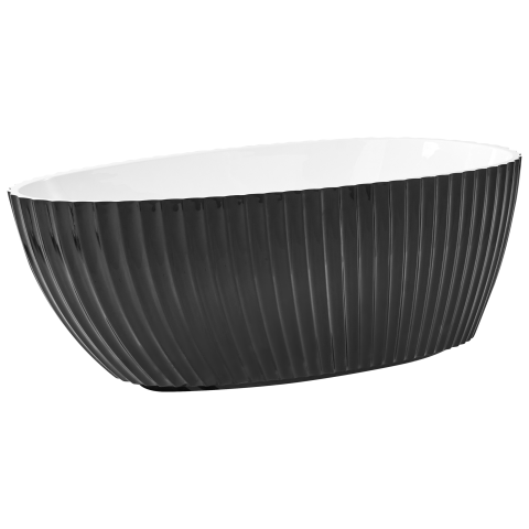 TEFE freestanding bathtub 170 x 78 cm Black [6]