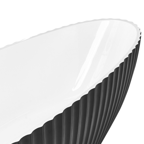 Freestanding bathtub TEFE 170 x 78 cm Black [8]