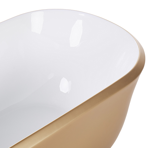 Freestanding bathtub TESORO 170 x 77 cm Gold [7]