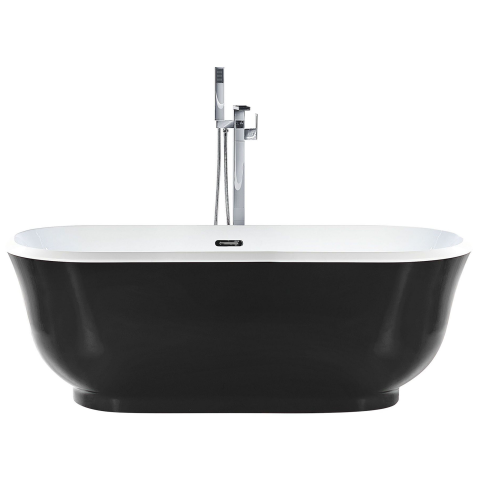 Freestanding bathtub TESORO 170 x 77 cm Black [1]