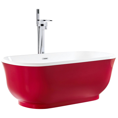 Tesoro freestanding bathtub 170 x 77 cm Red [3]