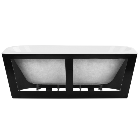 Cadă HARVEY 170 x 80 cm Negru/Alb [6]