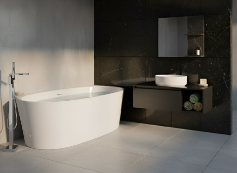 Cadă de baie - Bathtub PARNAIBA 170 x 80 cm White