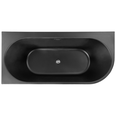 Corner bathtub GOCTA Right 170 x 80 cm Black [7]