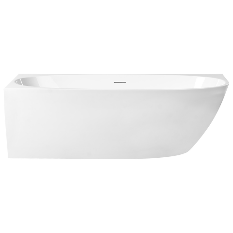 Cadă pe colț PARNAIBA Dreapta 170 x 80 cm Alb [4]