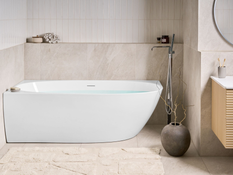 Cazi de baie - Corner bathtub PARNAIBA Right 170 x 80 cm White