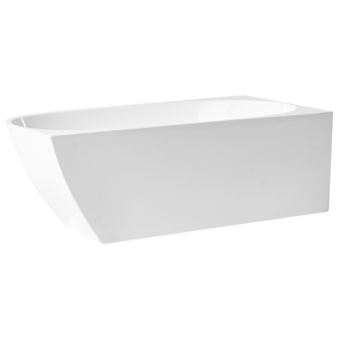 Cadă pe colț PARNAIBA Dreapta 170 x 80 cm Alb [6]