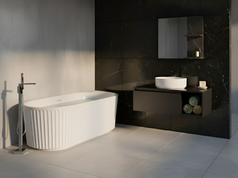 Cadă de baie - SERENA bathtub 170 x 80 cm White