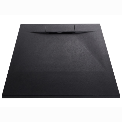 AZZURRO shower tray 80 x 100 x 3 cm Black [4]