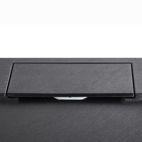 AZZURRO shower tray 80 x 100 x 3 cm Black [5]