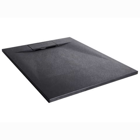 AZZURRO shower tray 80 x 100 x 3 cm Black [3]