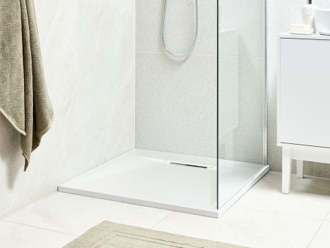 Cădiță de duș - Shower tray AZZURRO 80 x 80 x 3 cm White