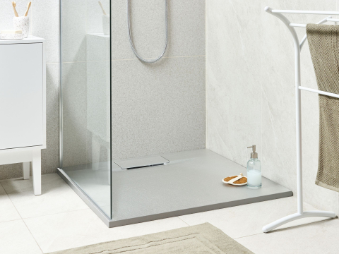 Cădiță de duș - Shower tray AZZURRO 90 x 90 x 3 cm Grey