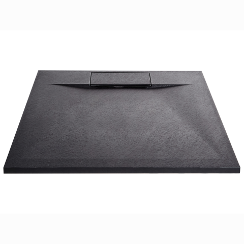 Cădiță de duș AZZURRO 90 x 90 x 3 cm Negru [4]