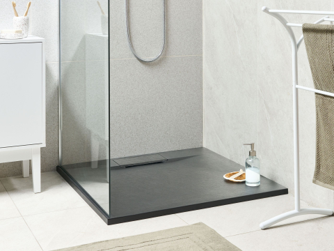 Cădiță de duș - AZZURRO shower tray 90 x 90 x 3 cm Black
