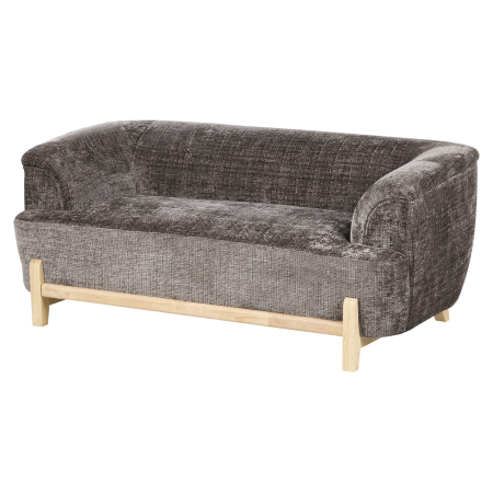 2-seater sofa bed ALNOR Chenille Brown [3]