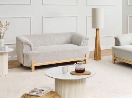 Canapea cu 2 locuri - Canapea cu 2 locuri ALNOR  Gri deschis