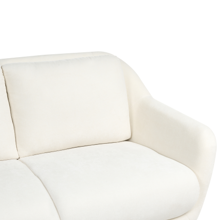 Canapea cu 2 locuri EIBY Chenille Alb [6]