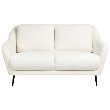 Canapea cu 2 locuri EIBY Chenille Alb [1]