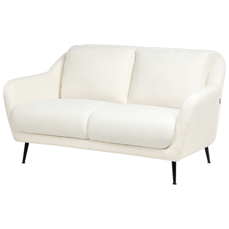 Canapea cu 2 locuri EIBY Chenille Alb [3]