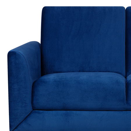 FENES 2-seater sofa Navy blue velvet [5]