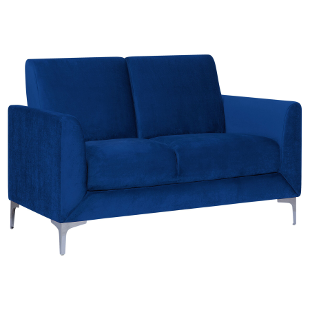 FENES 2-seater sofa Navy blue velvet [3]