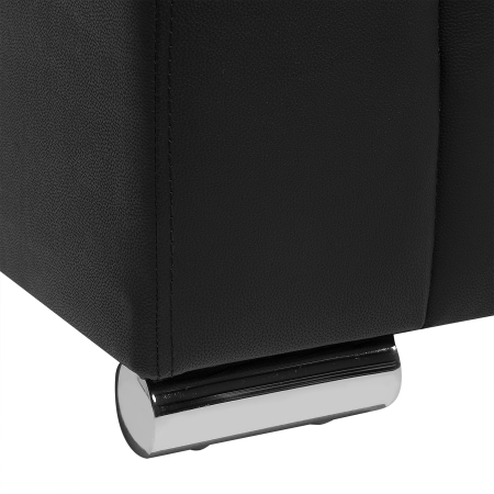 2-seater sofa HELSINKI Black genuine leather [7]