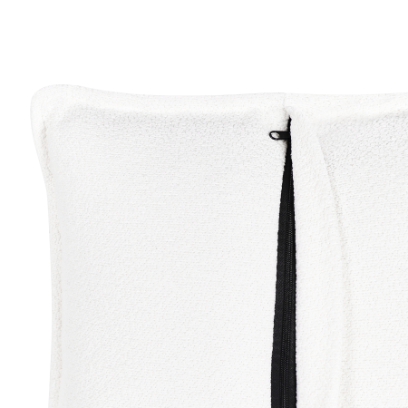 Canapea cu 2 locuri HOBRO Boucle Alb [9]