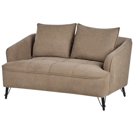 Canapea cu 2 locuri HOBRO  Maro deschis [3]