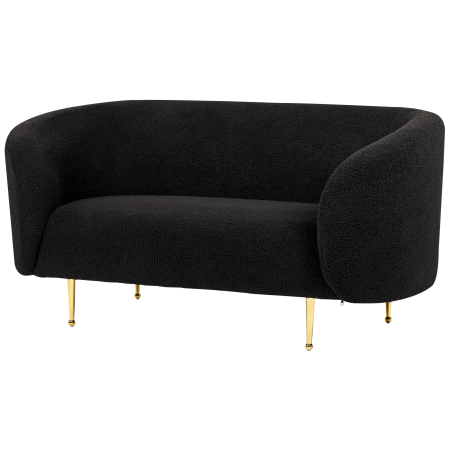 2-seater sofa LOEN Boucle Black [4]