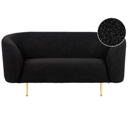 2-seater sofa LOEN Boucle Black [1]