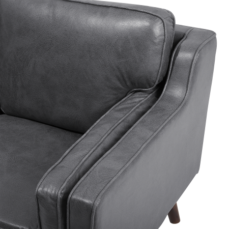 LOKKA 2-seater sofa bed Eco leather Grey [7]