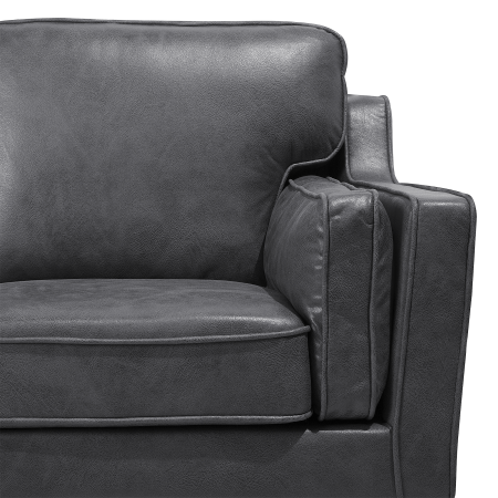 LOKKA 2-seater sofa bed Eco leather Grey [8]