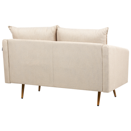 Canapea cu 2 locuri MAURA Catifea Bej [4]