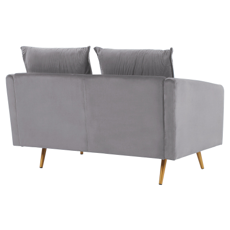 2-seater sofa MAURA Grey Velvet [4]